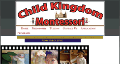 Desktop Screenshot of childkingdommontessori.com